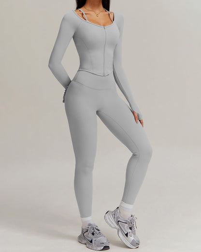 Olive Seamless Leggings - Grey