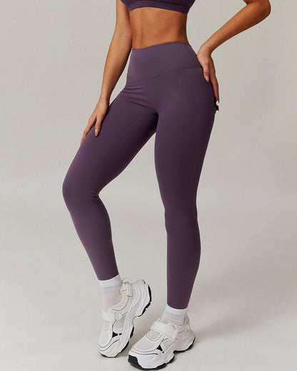Olive Seamless Leggings - Purple