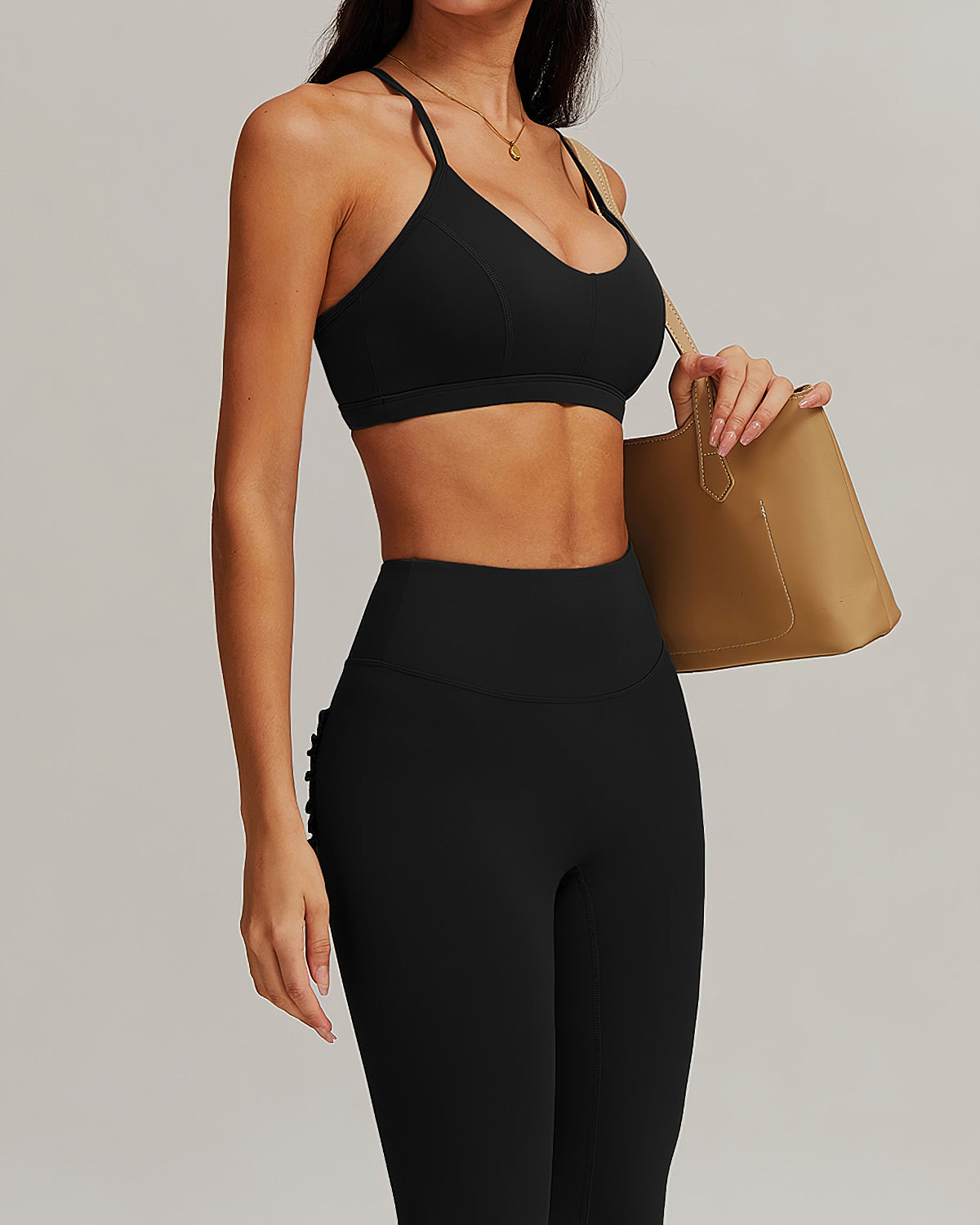 Olive Sports Bra - Black