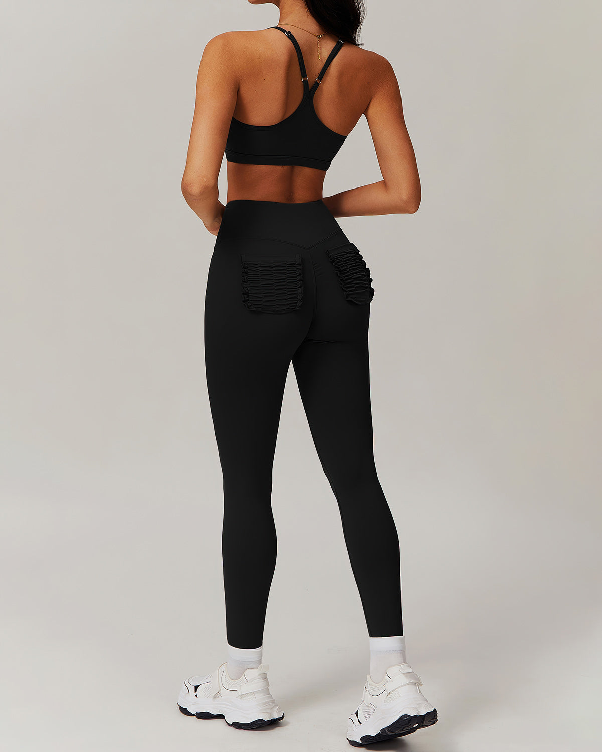 Olive Sports Bra - Black