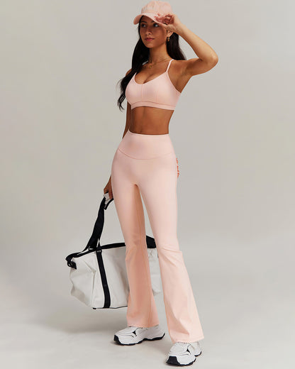 Olive Sports Bra - Peach