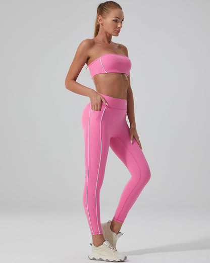 Pearl Seamless Leggings - Pink