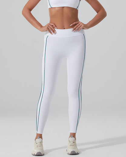 Pearl Seamless Leggings - White