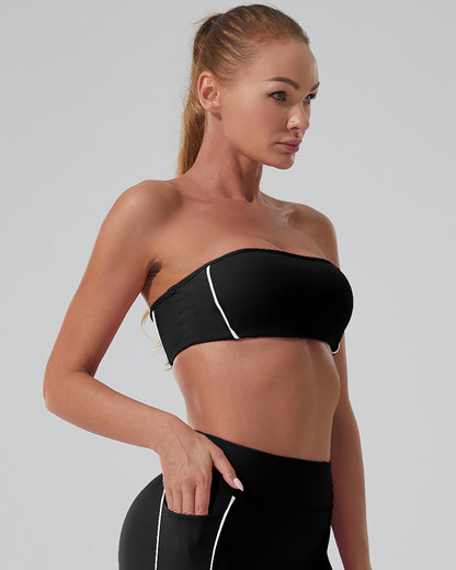 Pearl Tank Bra - Black