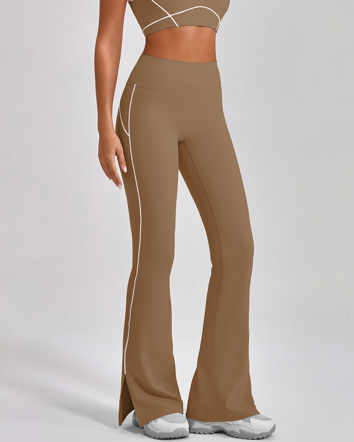 Ruby Flare Leggings - Brown