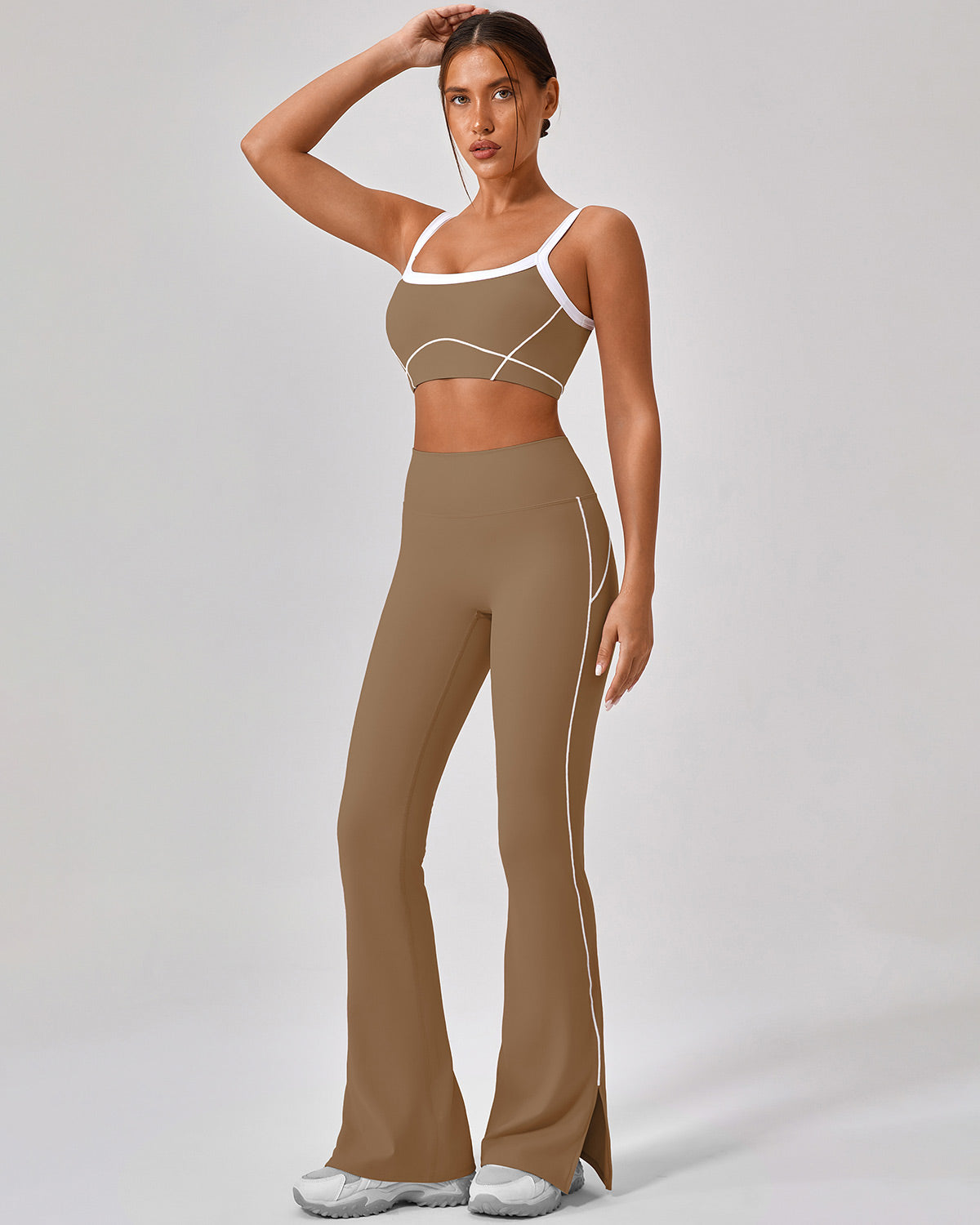 Ruby Flare Leggings - Brown