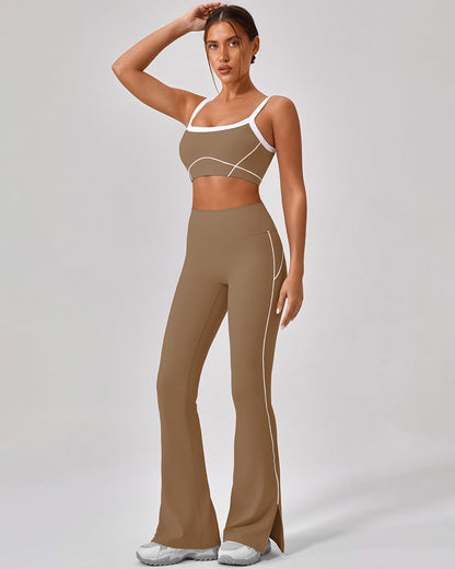 Ruby Flare Leggings - Brown