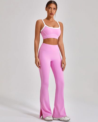 Ruby Flare Leggings - Pink