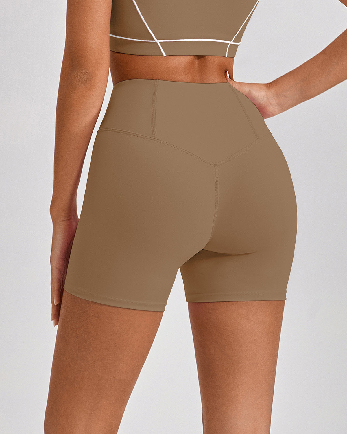 Ruby Seamless Shorts - Brown