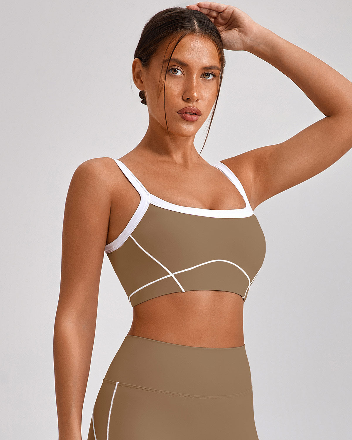 Ruby Sports Bra - Brown