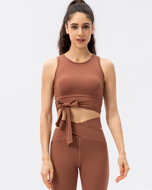 Samantha Sports Bra - Brown