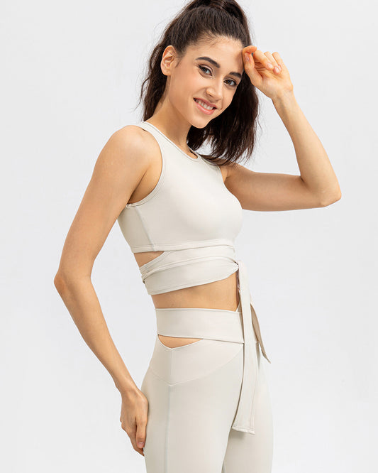 Samantha Sports Bra - White