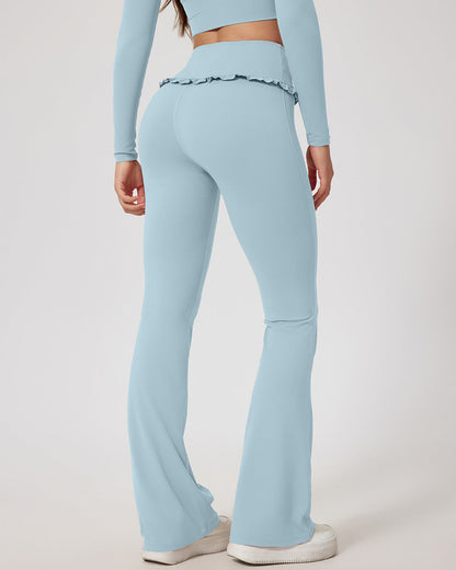 Seraphina Flare Leggings - Sky Blue