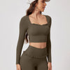 Seraphina Long Sleeve - Olive Brown