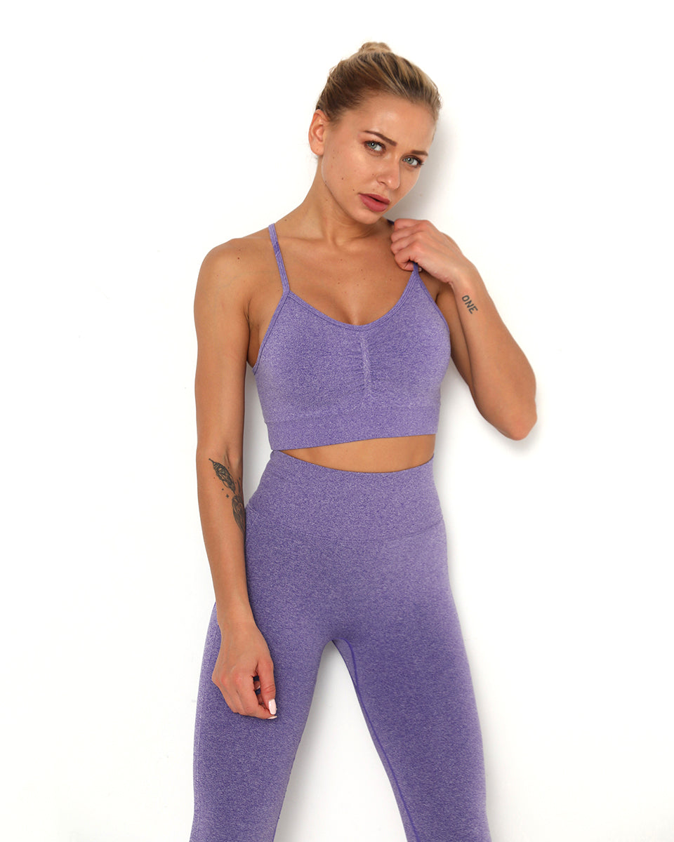 Amplify Scrunch Seamless Sports Bra - Purple