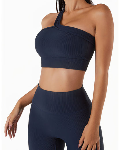 Eryn One-Shoulder Fitness Bra