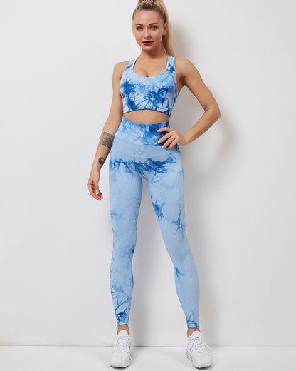 Fojo Dye Sports Bra - Blue