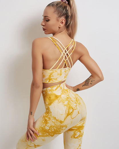 Fojo Dye Sports Bra - Yellow