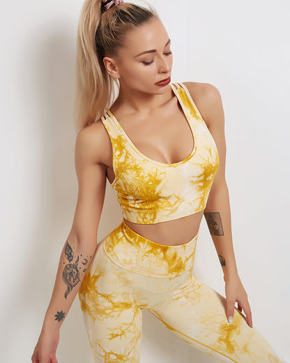 Fojo Dye Sports Bra - Yellow