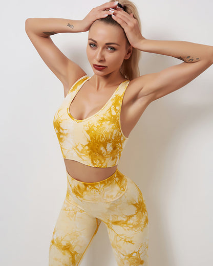 Fojo Dye Sports Bra - Yellow