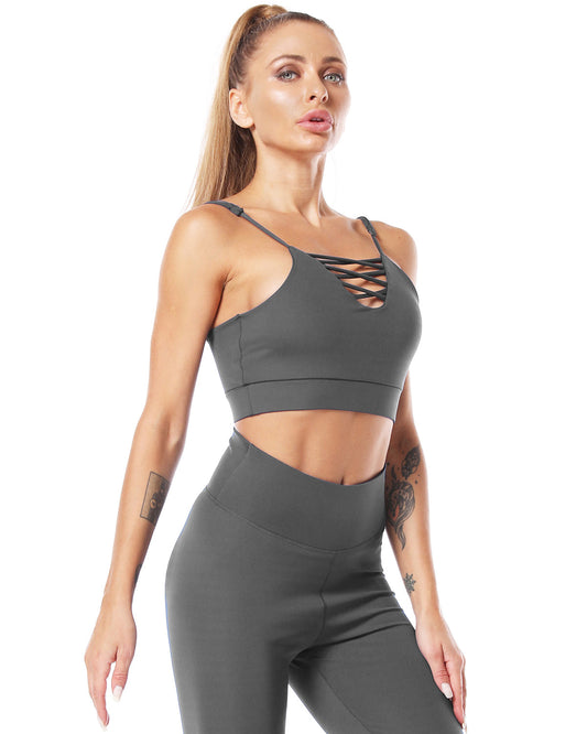 Gizus Sports Bra - Grey