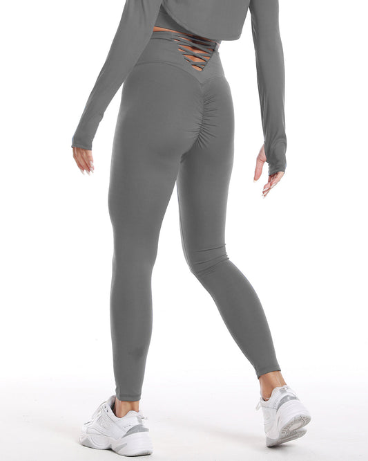 Gizus Scrunch Capri - Grey