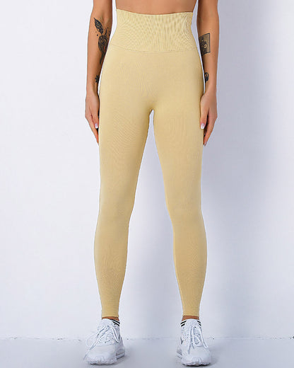 Jiulia Blanc Seamless Scrunch Leggings