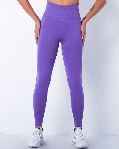 Jiulia Blanc Seamless Scrunch Leggings