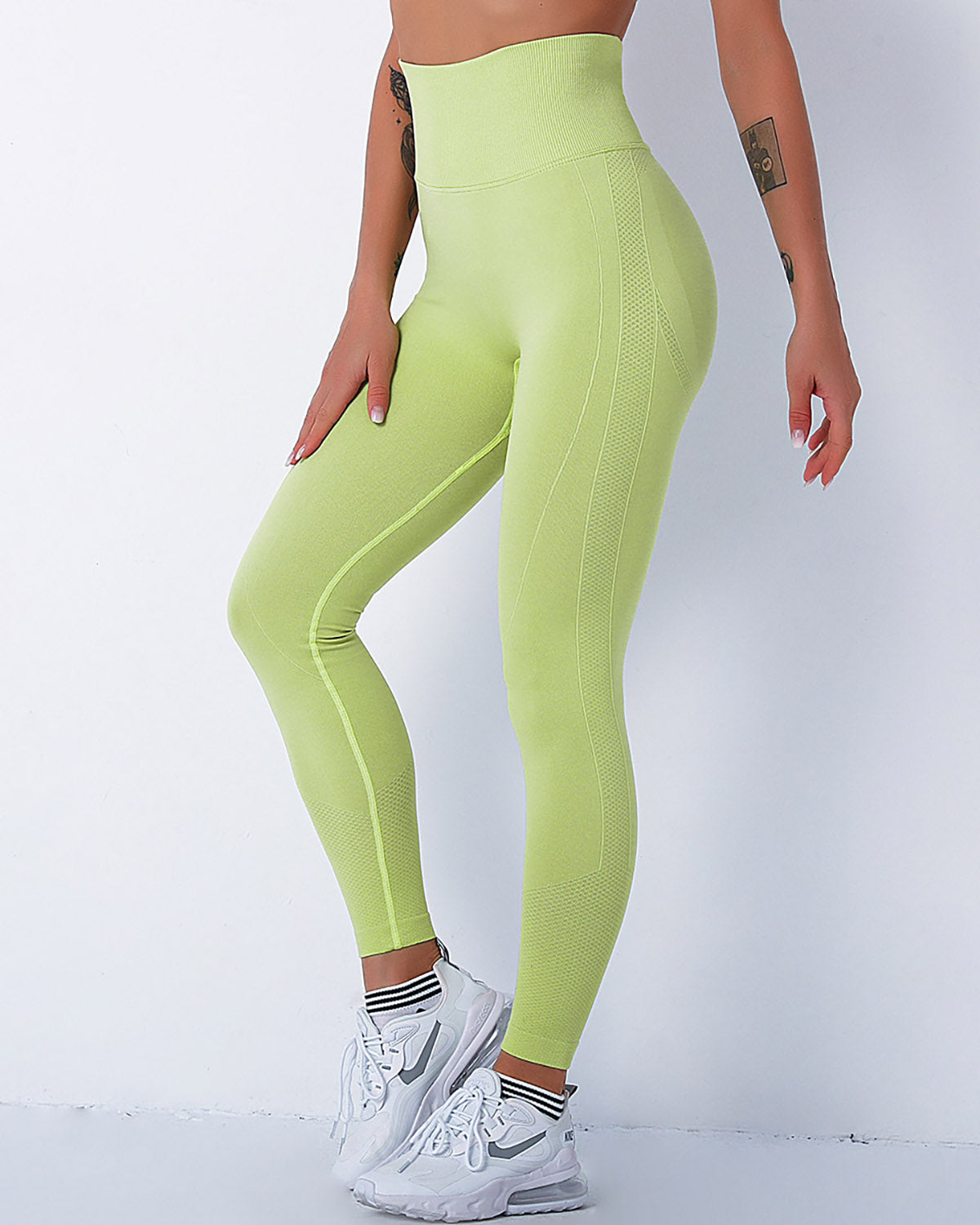 Jiulia Blanc Seamless Scrunch Leggings