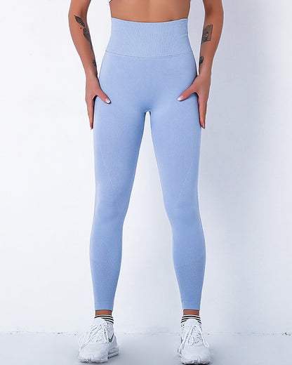 Jiulia Blanc Seamless Scrunch Leggings