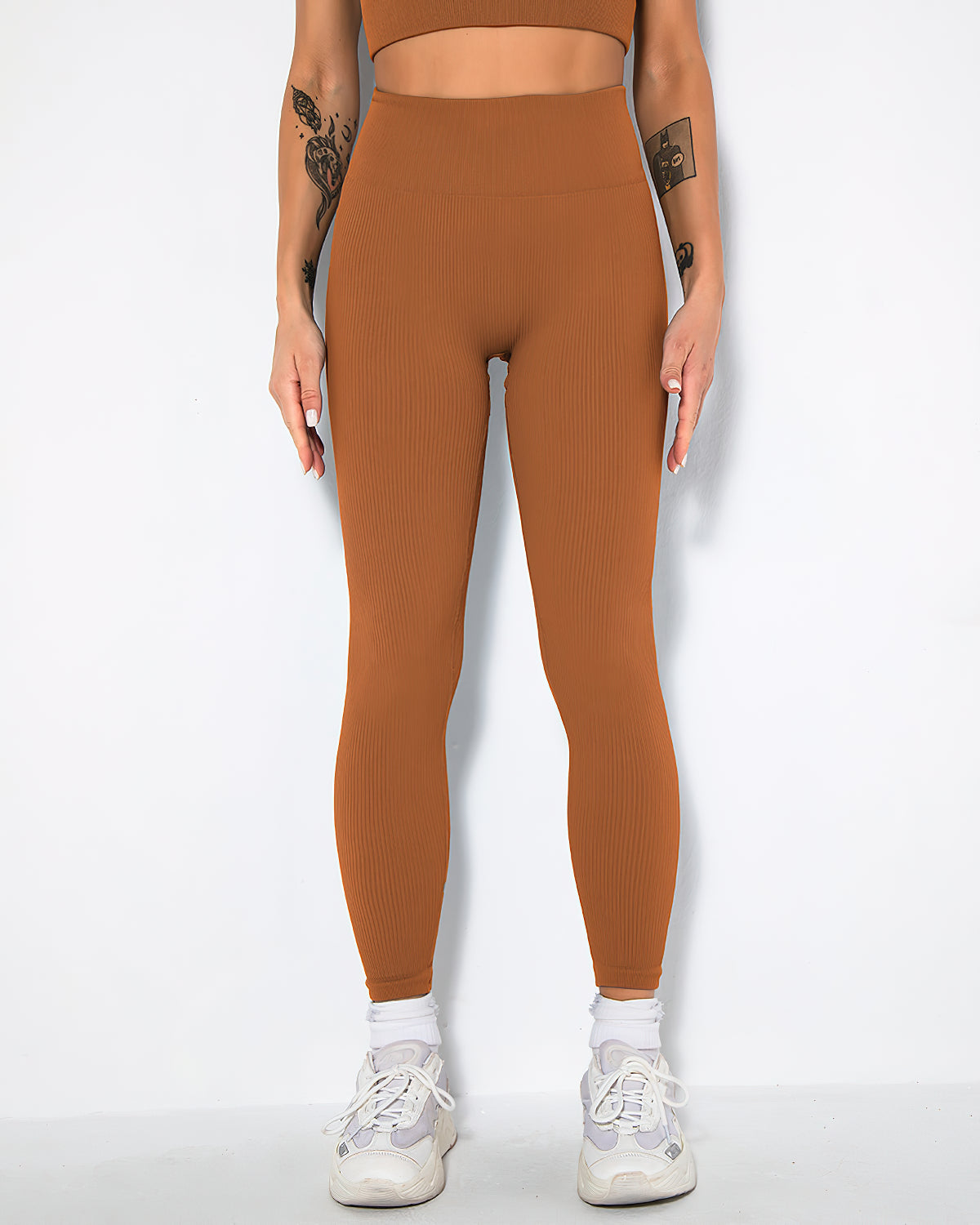 Nieve Ribbed Athleisure Leggings