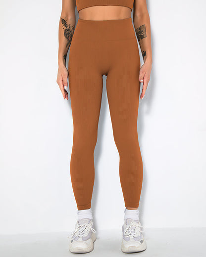 Nieve Ribbed Athleisure Leggings