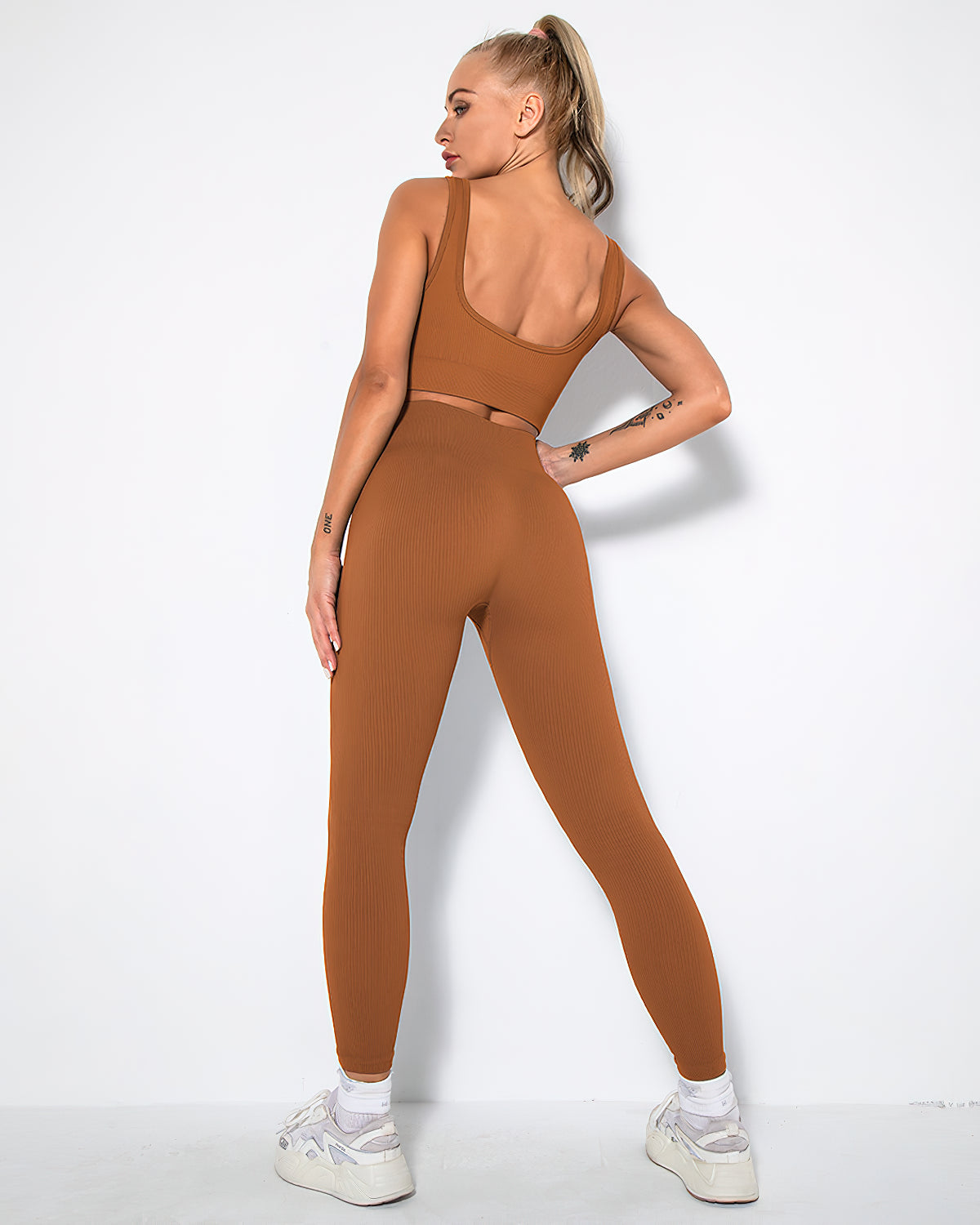 Nieve Ribbed Athleisure Leggings