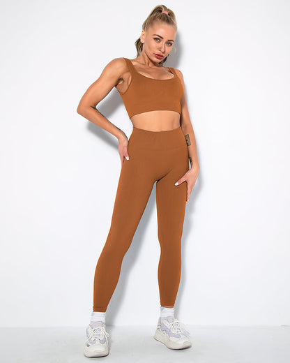 Nieve Ribbed Athleisure Leggings