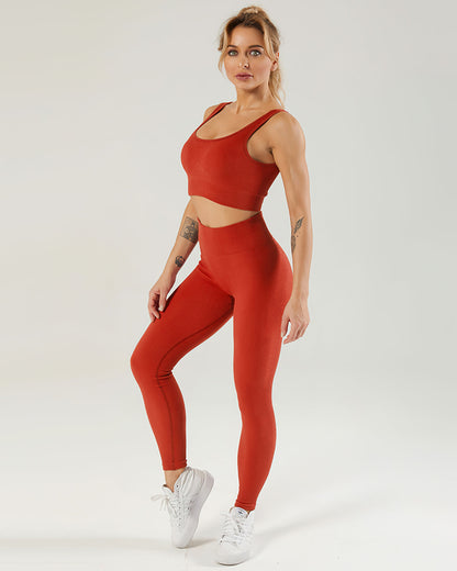 Nieve Ribbed Athleisure Leggings