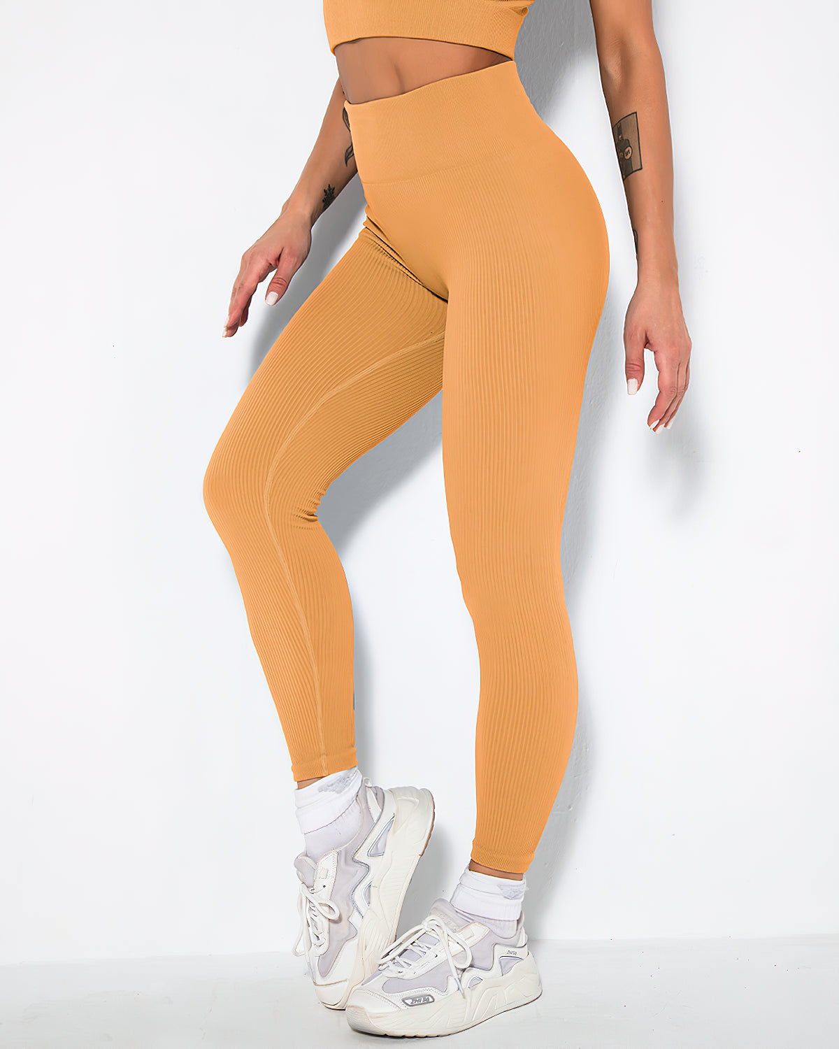 Nieve Ribbed Athleisure Leggings