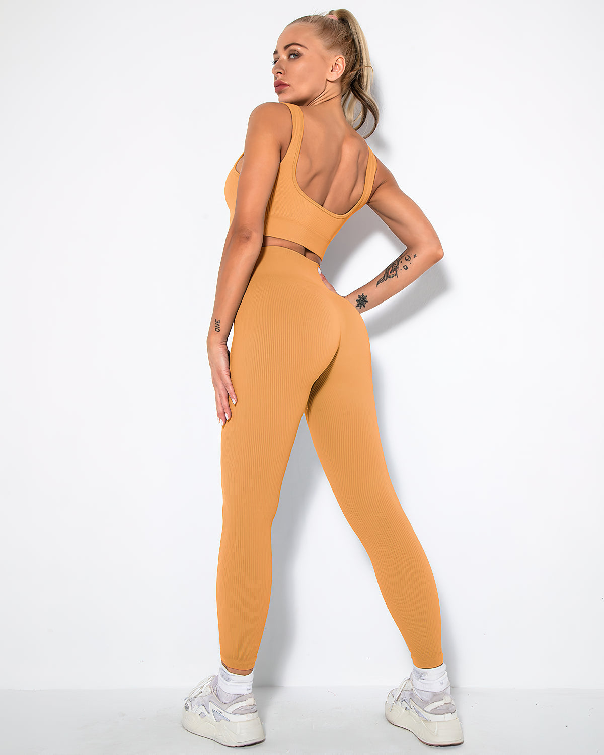 Nieve Ribbed Athleisure Leggings
