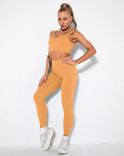 Nieve Ribbed Athleisure Leggings