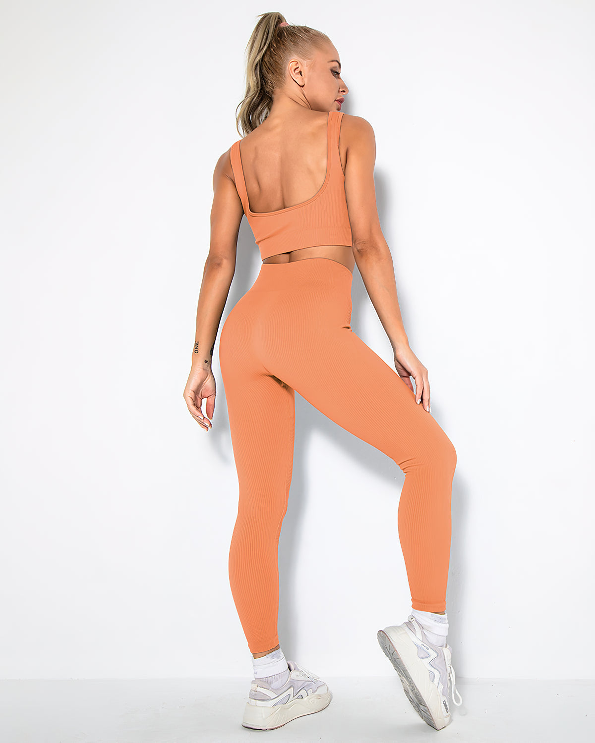 Nieve Ribbed Athleisure Leggings