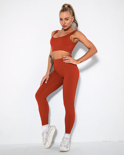 Nieve Ribbed Athleisure Leggings