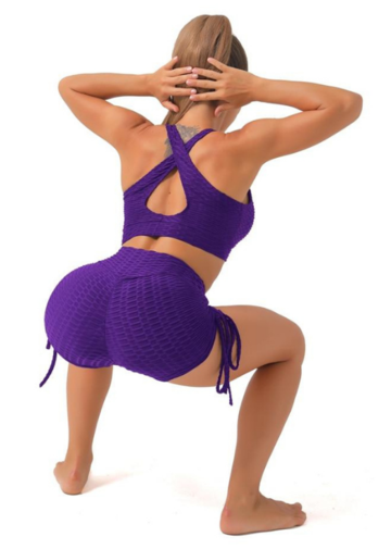 Booty Lifting X Anti-cellulite Shorts - Purple
