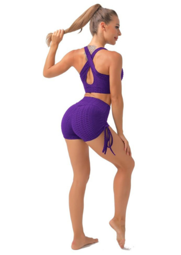 Booty Lifting X Anti-cellulite Shorts - Purple