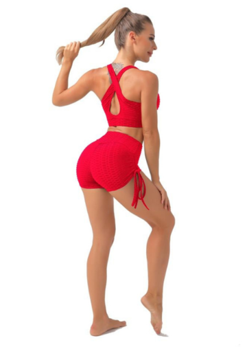 Booty Lifting X Anti-cellulite Shorts - Red