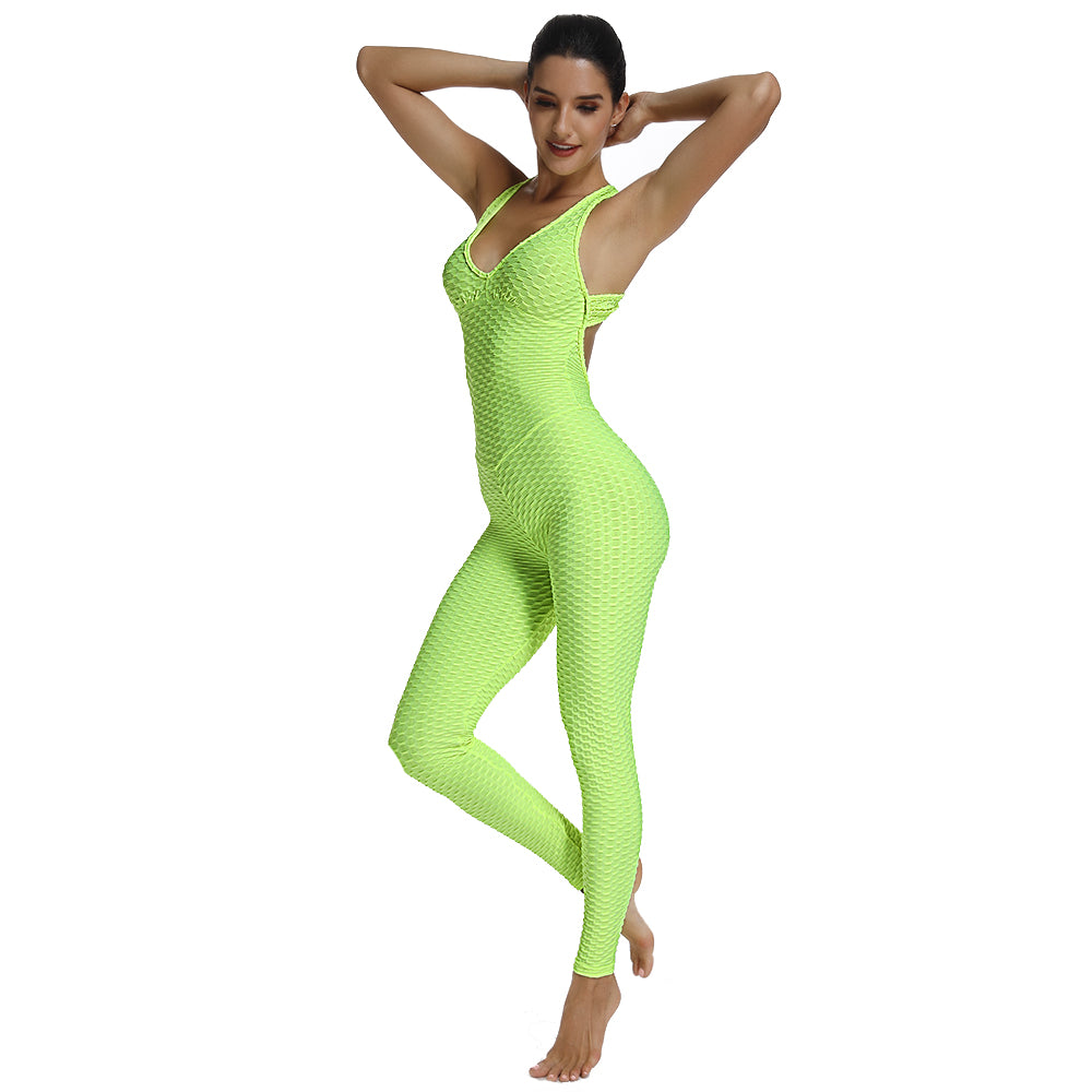 Booty Lifting x Anti-Cellulite Neon Yellow Jumpsuit