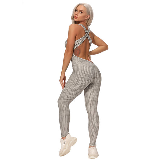 Booty Lifting x Anti-Cellulite Grey Jumpsuit