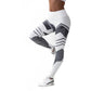Abstract Lift Fitness Leggings - White