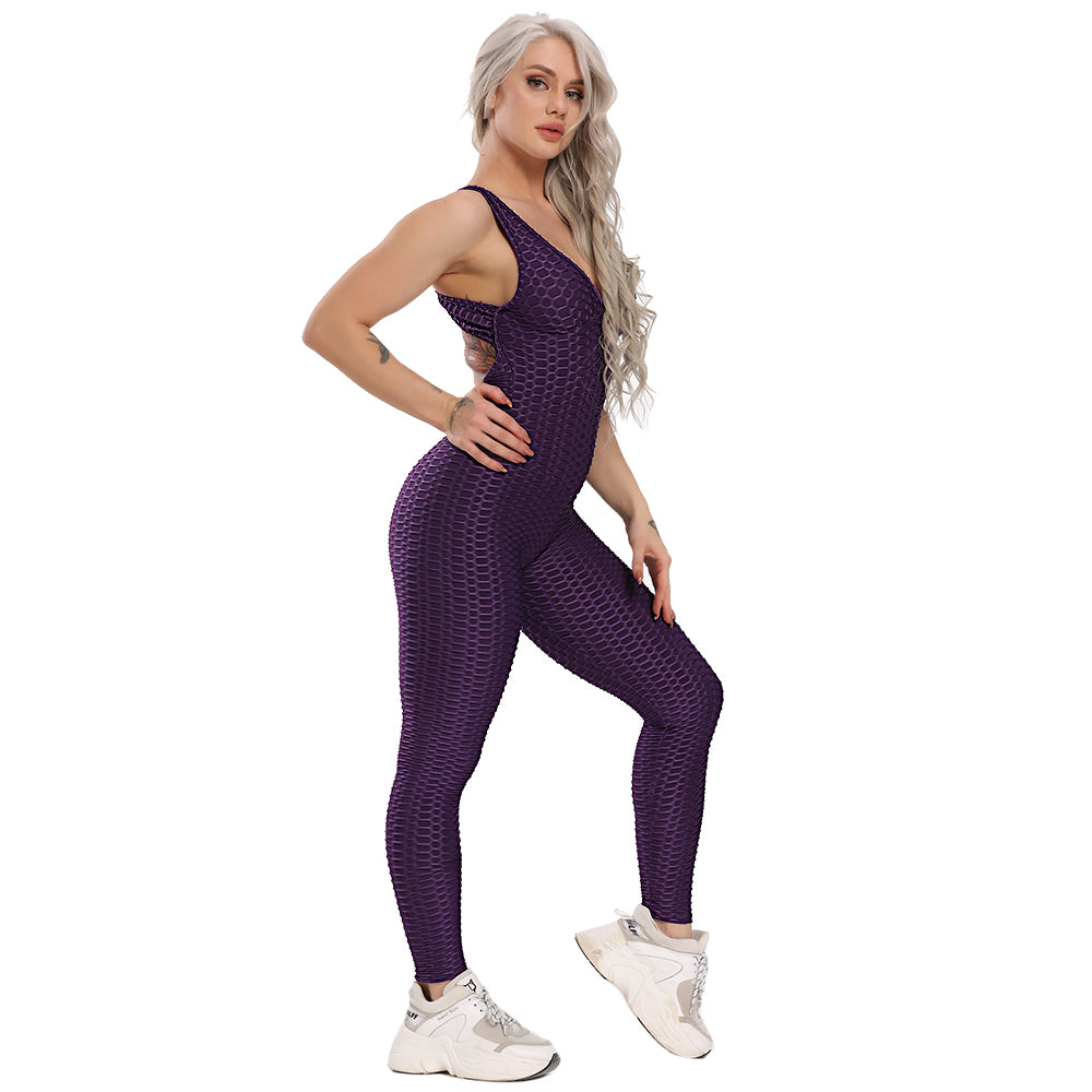 Booty Lifting x Anti-Cellulite Purple Jumpsuit