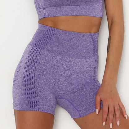 Seamless Fitness Shorts - Deep Purple