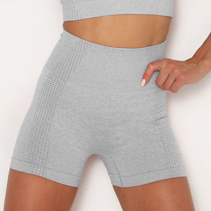 Seamless Fitness Shorts - Light Grey