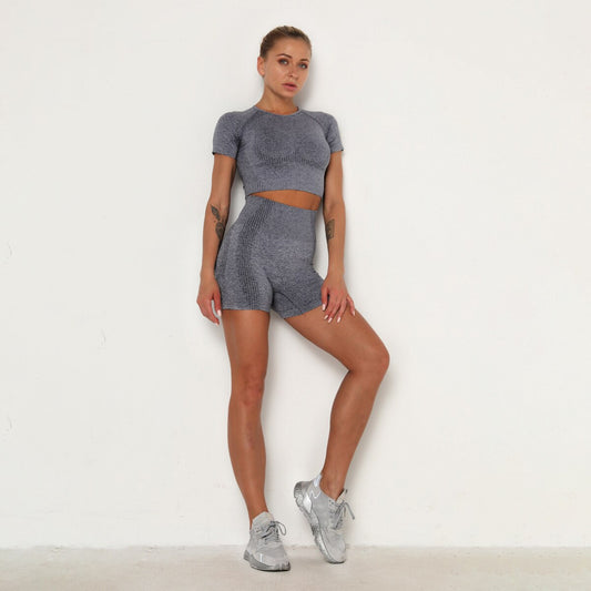 Seamless Fitness Shorts - Dark Grey